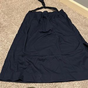 NWT Long navy skirt with side vents. Size XL free assembly